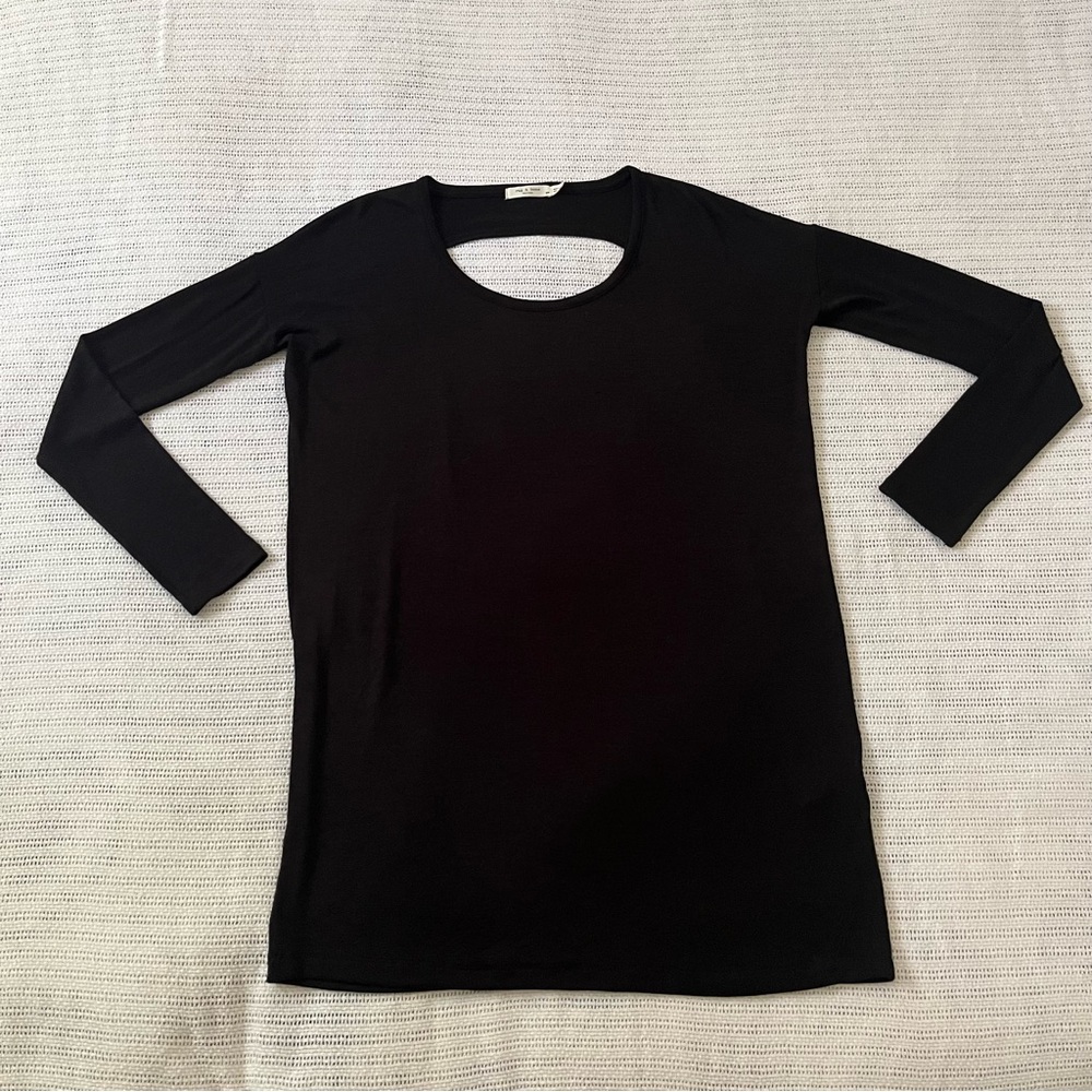 Rag & Bone Open Back Black Dress